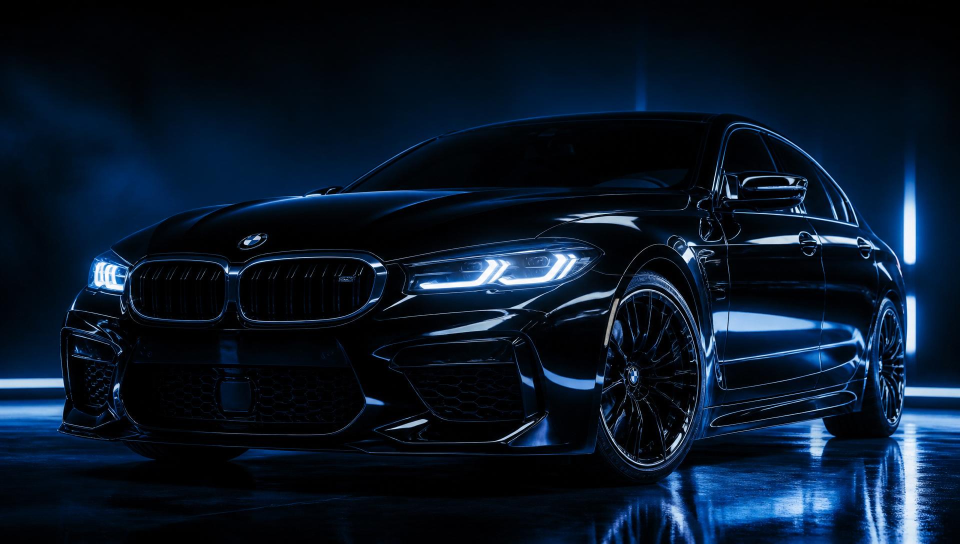 Premium gedetailde luxe auto met glanzende lak